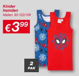 Kik Kinder hemden aanbieding