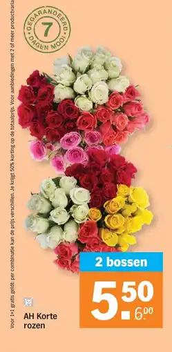 Albert Heijn AH Korte rozen aanbieding