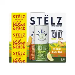 Dirk Stelz Hard ice tea lemon & peach 6x aanbieding