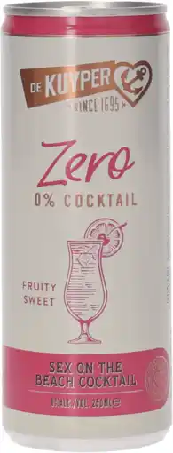 Dirk De Kuyper Cocktail 0.0% sex on the beach aanbieding
