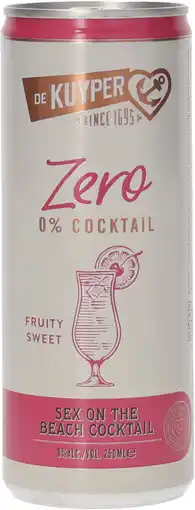 Dirk De Kuyper Cocktail 0.0% sex on the beach aanbieding
