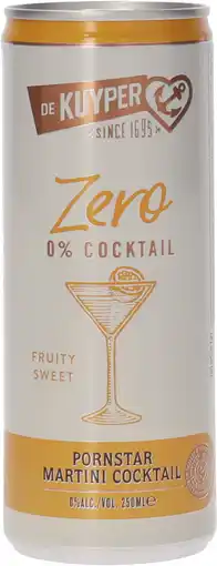 Dirk De Kuyper Cocktail 0.0% pornstar martini aanbieding