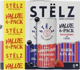 Dirk Stelz Hard lemonade strawberry & cassis aanbieding