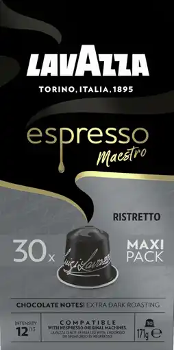 Dirk Lavazza Koffiecups maestro ristretto sterkte 12 aanbieding