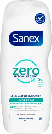 Dirk Sanex Douchegel zero% hydraterend normale huid aanbieding