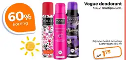 Trekpleister Vogue deodorant aanbieding