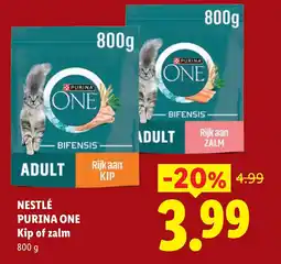 Lidl NESTLÉ PURINA ONE Kip of zalm aanbieding