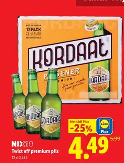 Lidl Twist off premium pils aanbieding