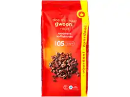 Hoogvliet G'woon Koffiebonen roodmerk aanbieding