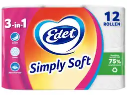Hoogvliet Edet Simply soft toiletpapier aanbieding