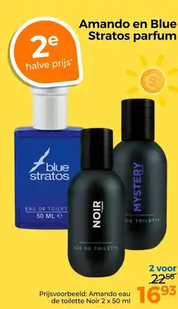 Trekpleister Amando en Blue Stratos parfum aanbieding