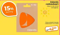 Trekpleister Zalando cadeaukaart aanbieding