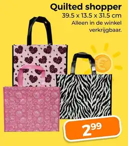 Trekpleister Quilted shopper aanbieding