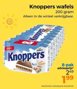 Trekpleister Knoppers wafels aanbieding