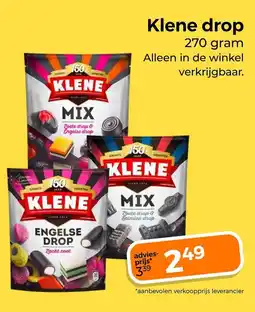 Trekpleister Klene drop aanbieding