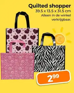 Trekpleister Quilted shopper aanbieding