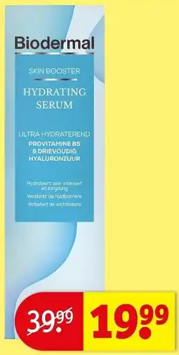 Kruidvat Biodermal Skin Booster Hydrating Serum aanbieding