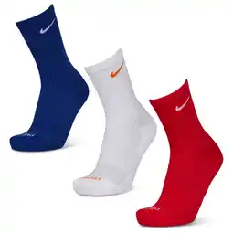 Foot Locker Nike Everyday Cushioned Crew 3 Pack Sokken Unisex - Wit - Maat 34 - 38 aanbieding