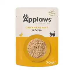 Zooplus Applaws Maaltijdzakjes in Bouillon 12 x 70 g - Kipfilet aanbieding