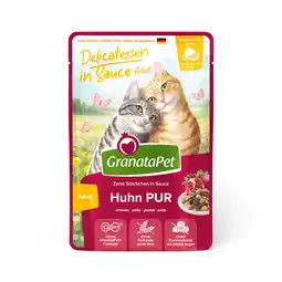 Zooplus Voordeelpakket 24x100g GranataPet Delicatessen in Saus Pure Kip nat kattenvoer aanbieding