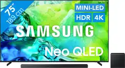 Coolblue Samsung Neo QLED 75 QN80H (2026) + Samsung HW-QS700F (2025) aanbieding