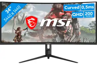 Coolblue MSI MAG 342CQRF E20 Curved aanbieding