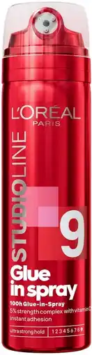 De Online Drogist L'Oréal Paris Studio Line Ultra Strong 9 Glue In Spray 200ML aanbieding