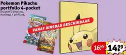 Kruidvat Pokemon Pikachu portfolio 4-pocket aanbieding