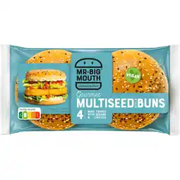 Dekamarkt Mr. Big Mouth Hamburger bun multiseeds aanbieding
