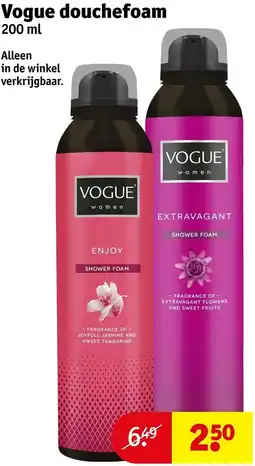 Kruidvat Vogue douchefoam aanbieding