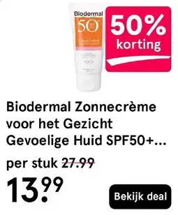 Etos Biodermal Zonnecrème voor het Gezicht aanbieding