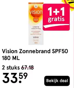 Etos Vision Zonnebrand SPF50 aanbieding