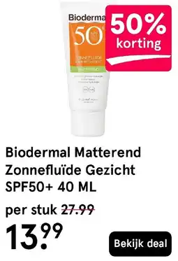 Etos Biodermal Matterend Zonnefluide Gezicht aanbieding