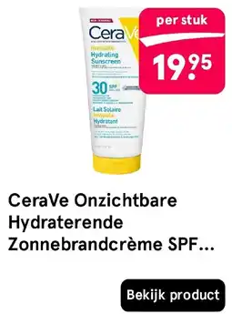 Etos CeraVe Onzichtbare Hydraterende Zonnebrandcrème SPF... aanbieding