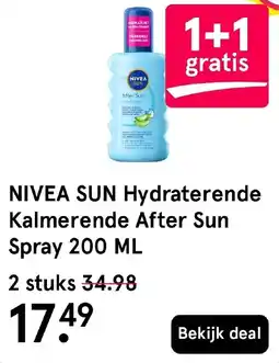 Etos NIVEA SUN Hydraterende Kalmerende After Sun Spray 200 ML aanbieding