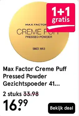 Etos Max Factor Creme Puff Pressed Powder aanbieding