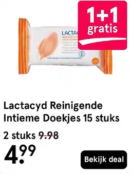 Etos Lactacyd Reinigende Intieme Doekjes aanbieding