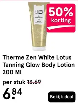 Etos Therme Zen White Lotus Tanning Glow Body Lotion aanbieding