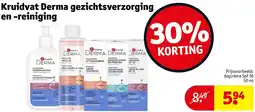 Kruidvat Kruidvat Derma gezichtsverzorging en reiniging aanbieding