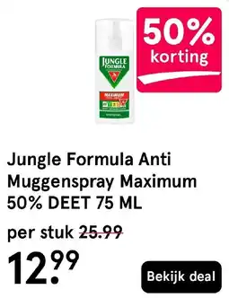 Etos Jungle Formula Anti Muggenspray Maximum aanbieding