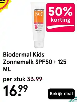 Etos Biodermal Kids Zonnemelk SPF50+ aanbieding
