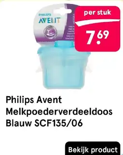 Etos Philips Avent Melkpoederverdeeldos Blauw SCF135/06 aanbieding