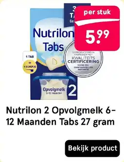 Etos Nutrilon 2 Opvolgmelk 6-12 Maanden Tabs aanbieding