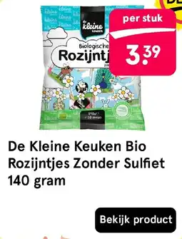 Etos De Kleine Keuken Bio Rozijntjes Zonder Sulfiet aanbieding