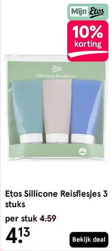 Etos Etos Silicone Reisflesjes aanbieding