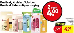 Kruidvat Kruidvat, Kruidvat Solait en Kruidvat Natures lipverzorging aanbieding