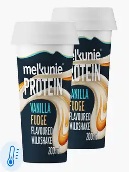 Flink Melkunie Protein milkshake vanilla fudge 200ml 2x aanbieding
