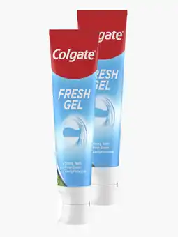 Flink Colgate Fresh gel fluoride tandpasta 75ml 2x aanbieding