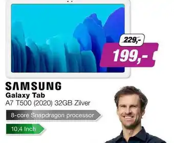 EP Samsung Galaxy Tab A7 T500 (2020) 32GB Zilver aanbieding