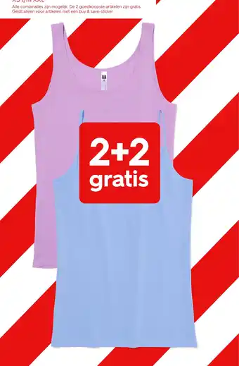 HEMA 2+2 gratis aanbieding